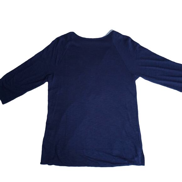 Lilly Pulitzer women top tunic floral Embroidered navy boho casual cruise Medium - Picture 8 of 8